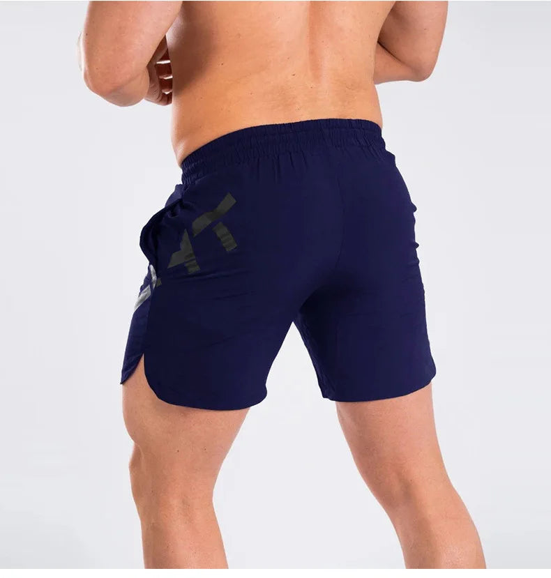 Apex Ritual – メンズ 夏用 ジム フィットネス スキニー カジュアル ショートパンツ – 速乾性 バスケットボール ジョガー スウェットパンツ