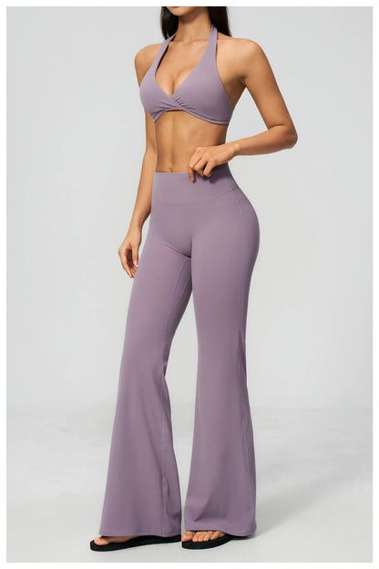 Apex Ritual – Yoga Set 2PCS Women – Gym Legging Fitness Bra Crop Top Long Sleeve Sports Suits