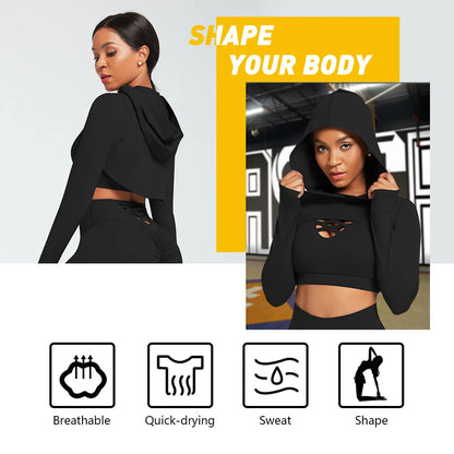 Apex Ritual – Women's 3-Piece Activewear Set – Hoodie, Bra & Leggings
