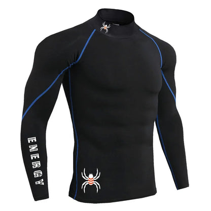 Apex Ritual – Men's Long Sleeve Compression Running T-Shirt – Quick-Dry Bodybuilding Fitness Top