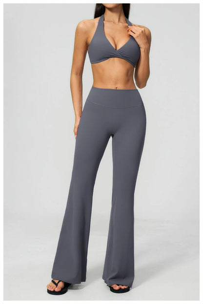 Apex Ritual – Yoga Set 2PCS Women – Gym Legging Fitness Bra Crop Top Long Sleeve Sports Suits