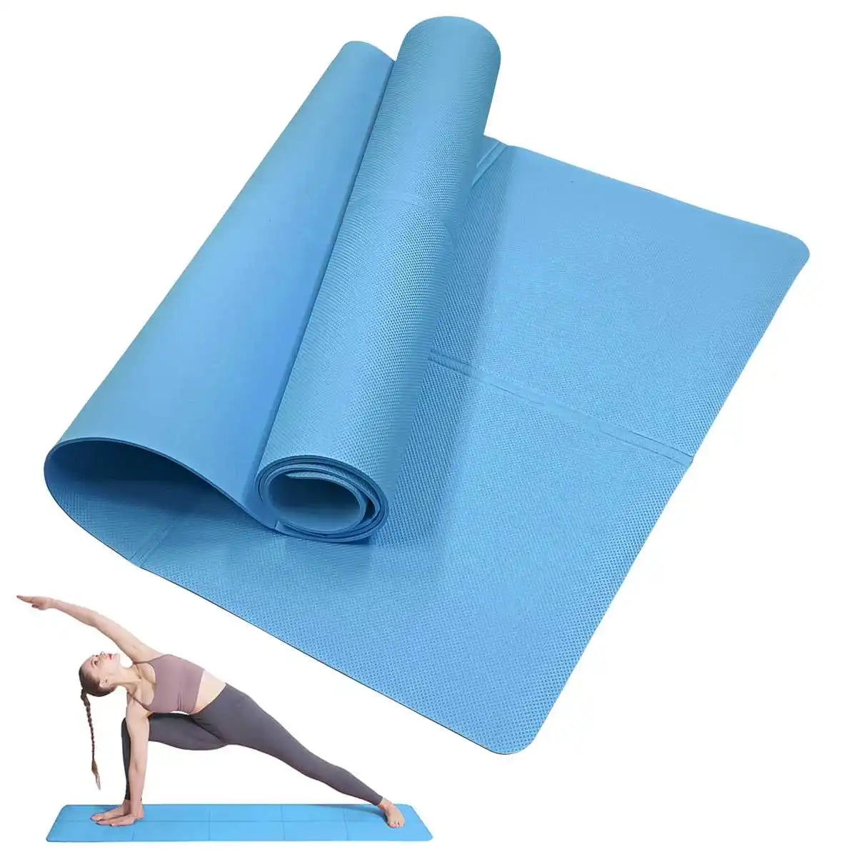 Apex Ritual – Yoga Mat Pilates Fitness Mat 3/4/6mm – Non-Slip Thick Exercise Cushion for Gym & Training