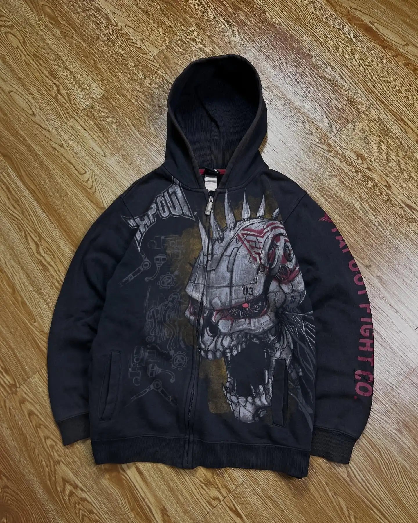 Apex Ritual – Explosions Y2K Hooded Sweater Men – American Retro Hip-Hop Graffiti Unisex Zipper Hoodie