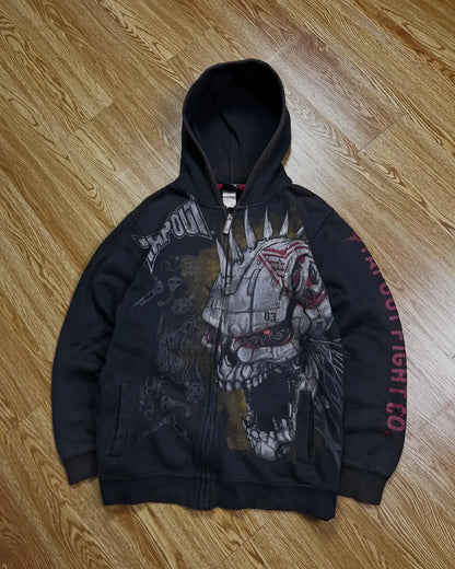 Apex Ritual – Explosions Y2K Hooded Sweater Men – American Retro Hip-Hop Graffiti Unisex Zipper Hoodie