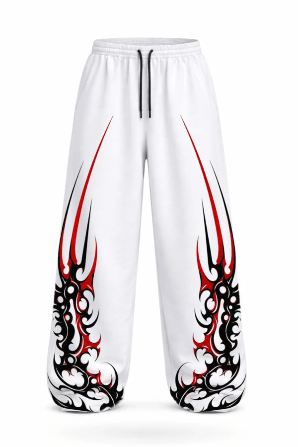 Apex Ritual Y2K Streetwear Joggers – Loose-Fit Wide-Leg Training Pants