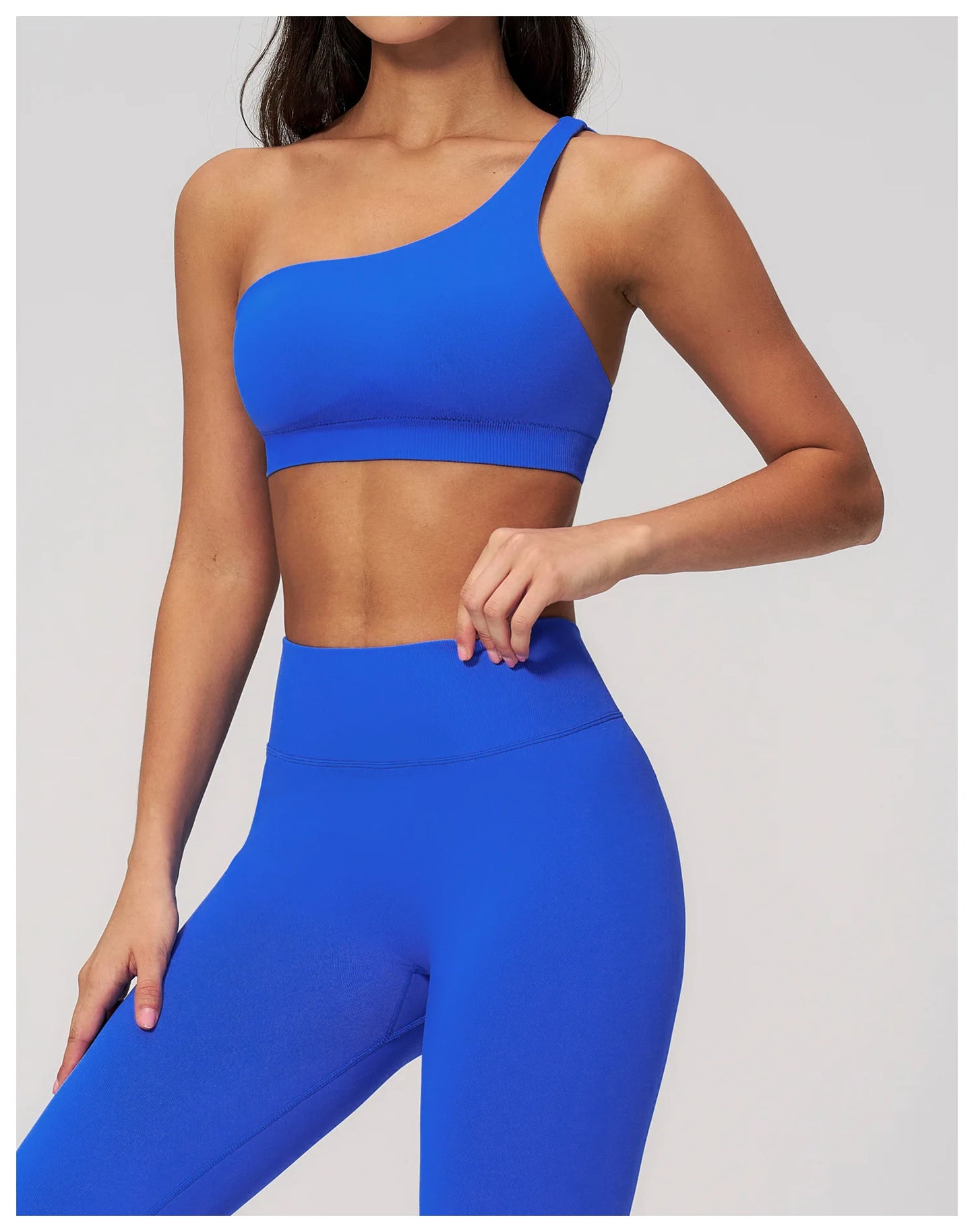 Apex Ritual – Seamless Sport Bra Women – Breathable Shockproof Oblique Shoulder Yoga Bra Sportswear