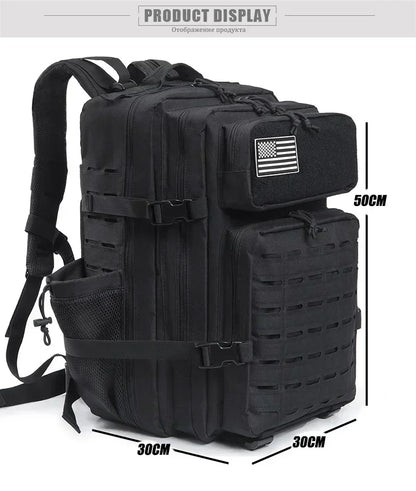 Apex Ritual – Tactical Molle Backpack 25L/45L – Military-Style Gym & Outdoor Hiking Rucksack