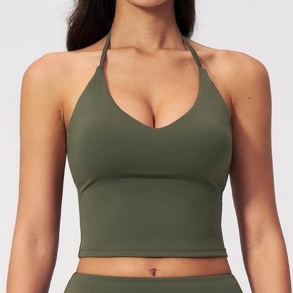 Apex Ritual – Yoga Tank Top Summer Women Deep-V – Fitness Shockproof Push Up Running Vest