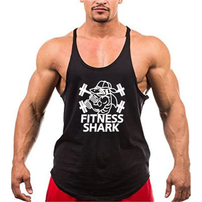 Apex Ritual – Men's Y-Back Suspender Gym Tank – Cotton Breathable Bodybuilding Vest