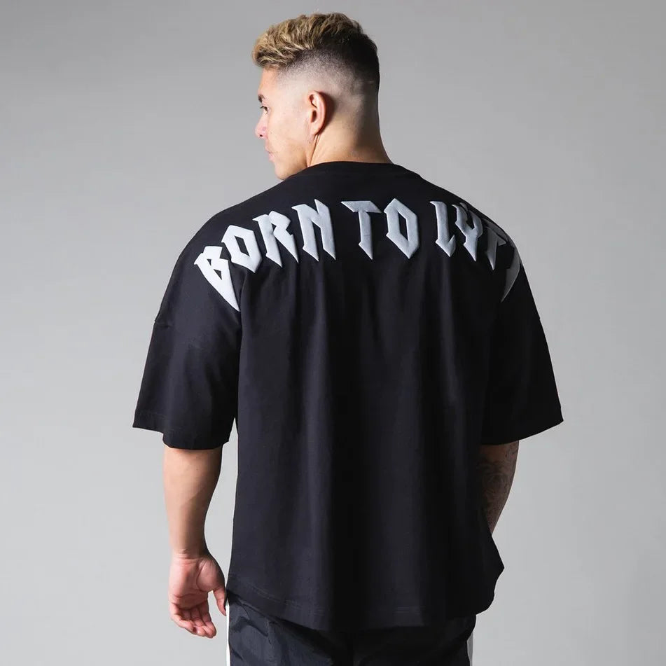 Apex Ritual – メンズ ゆったりフィット サマー スポーツ Tシャツ – フィットネス バスケットボール 半袖 韓国スタイル