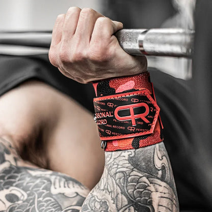 Apex Ritual – Camouflage Weightlifting Wrist Strap – Gym Fitness Wrist Wraps Band Strength Training (1 Pair)