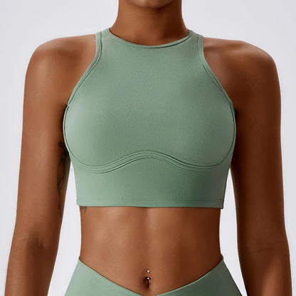 APEX RITUAL Women's High-Impact Sports Bra – Seamless Shockproof Support