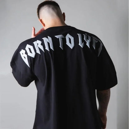 Apex Ritual – メンズ ゆったりフィット サマー スポーツ Tシャツ – フィットネス バスケットボール 半袖 韓国スタイル