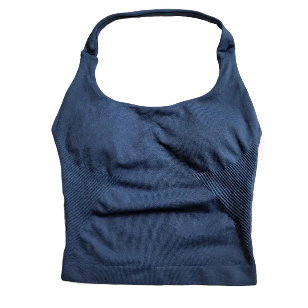 APEX RITUAL Women's Strappy Training Bra – Padded Seamless Support