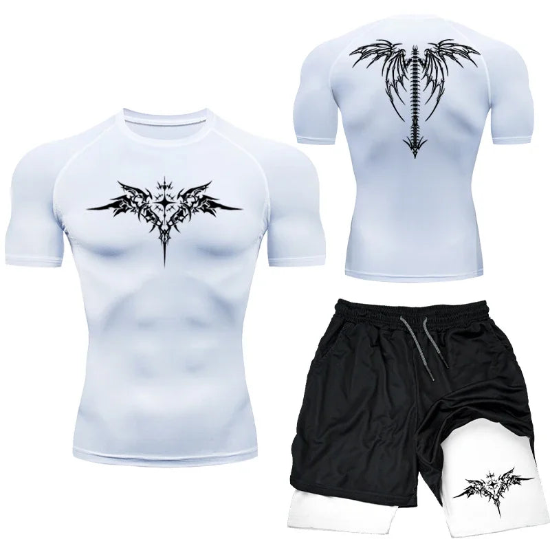 Apex Ritual MMA Compression Set – Quick-Dry Rashguard & Shorts for Combat Training