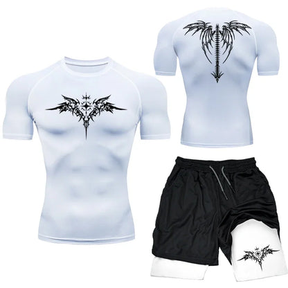 Apex Ritual MMA Compression Set – Quick-Dry Rashguard & Shorts for Combat Training