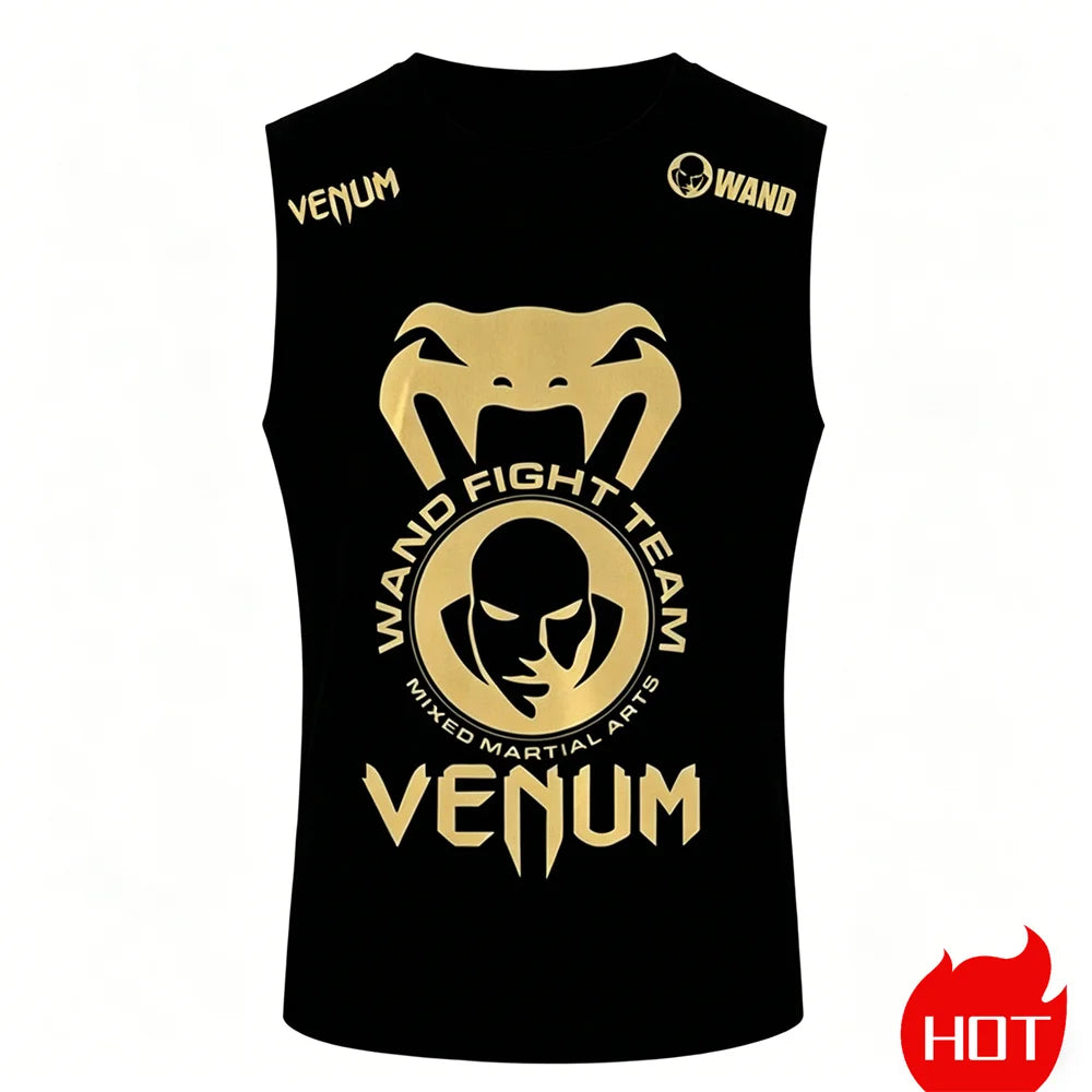 Apex Ritual – Men's 3D Snakehead Fitness Tank Top – Breathable Oversized Sleeveless Graphic Shirt