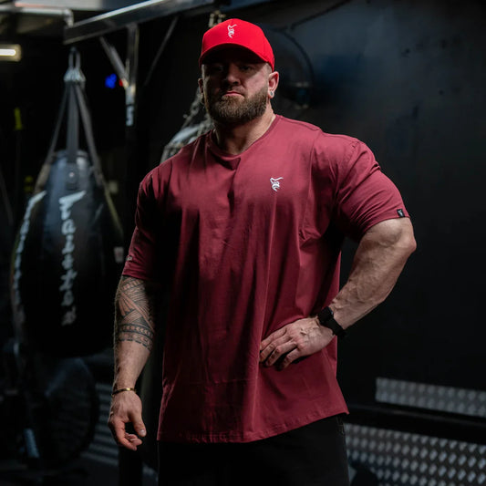 Apex Ritual – Men's Cotton Gym T-Shirt – Loose Fit Summer Round Neck Running Tee