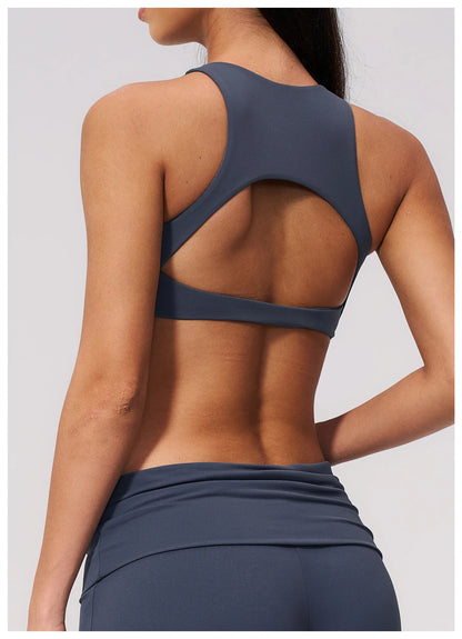 Apex Ritual – Hollow Back Sports Bra Women – Push Up Quick-Dry Fitness Yoga Underwear