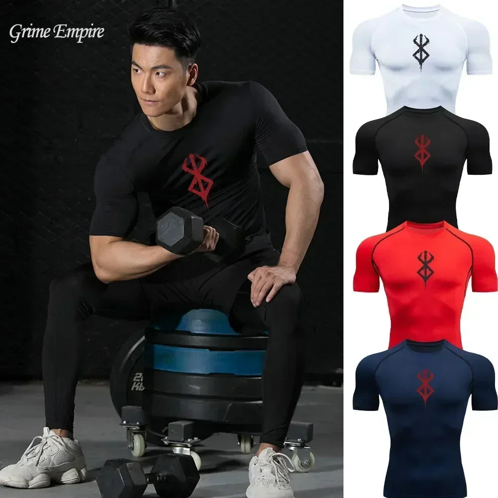 Apex Ritual Men's Compression Shirt – Quick-Dry Rash Guard Training Top