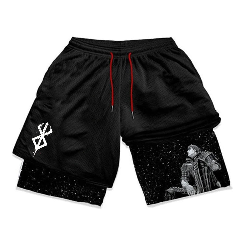 Apex Ritual – Men's 2-in-1 Training Shorts – Quick-Dry Double-Layered Gym Running Shorts