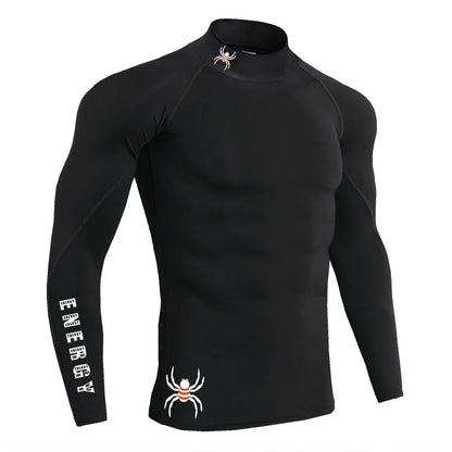 Apex Ritual – Men's Long Sleeve Compression Running T-Shirt – Quick-Dry Bodybuilding Fitness Top
