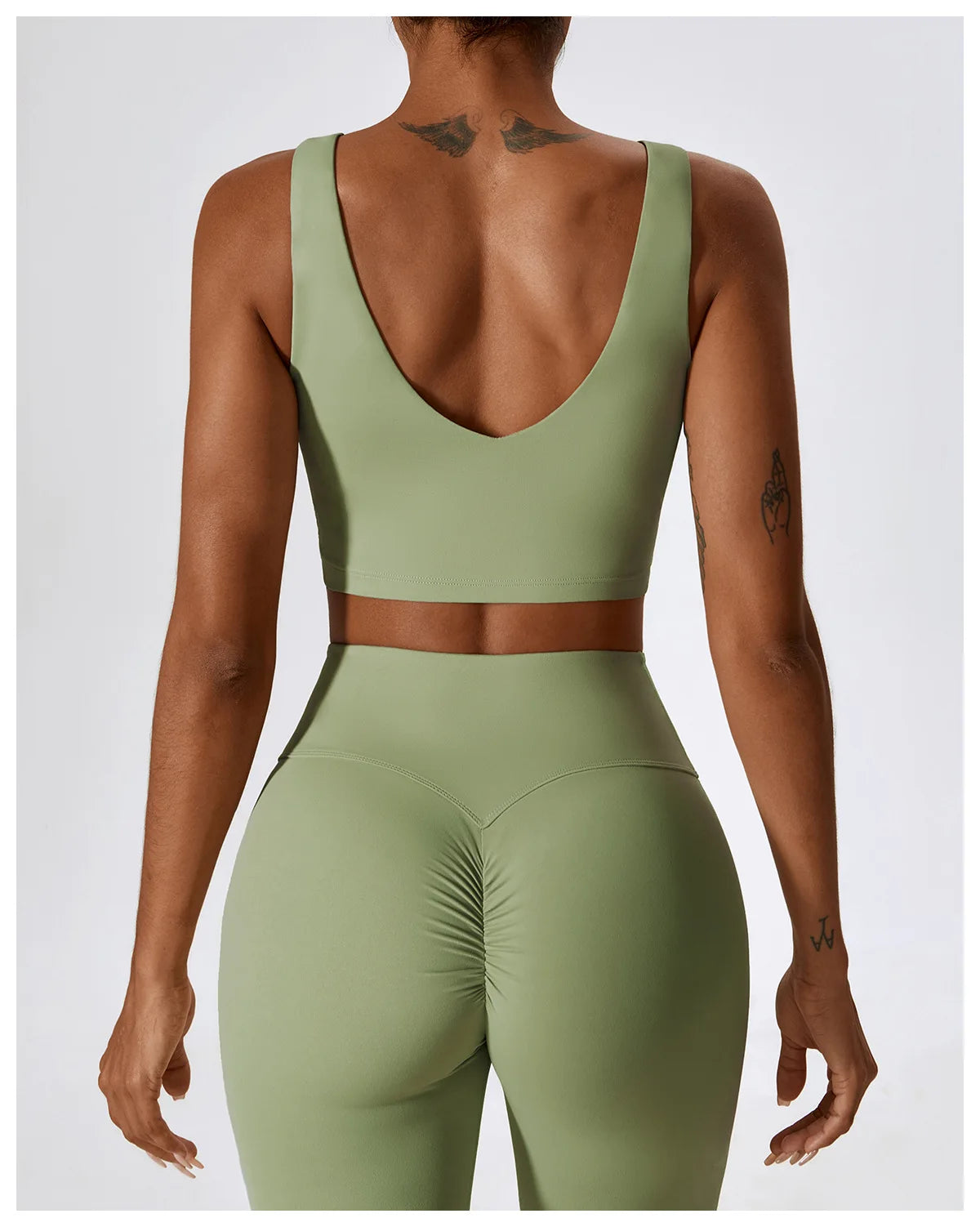 Apex Ritual – Yoga Set 2PCS Seamless Women Sportswear – Gym Legging Fitness Bra Crop Top