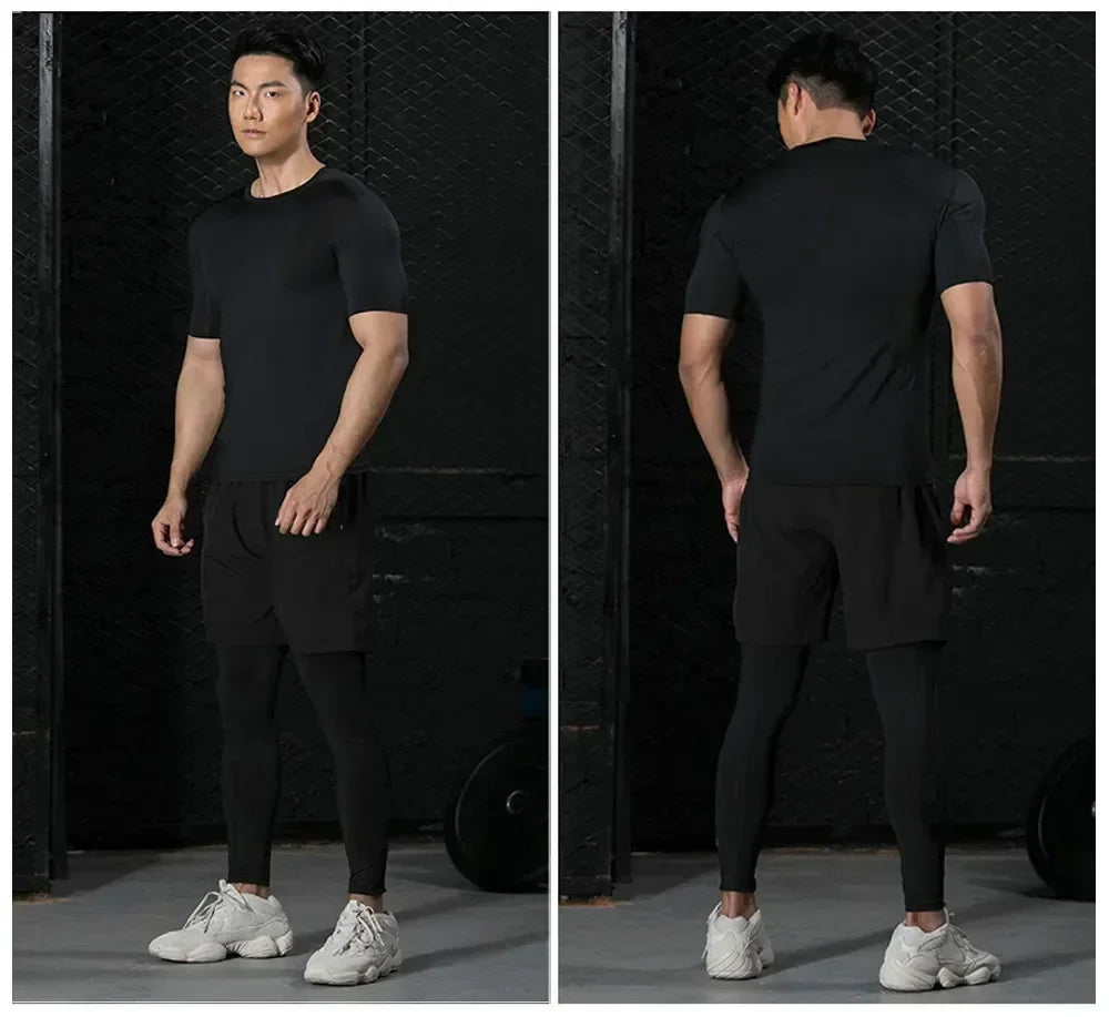 Apex Ritual Men's Compression Shirt – Quick-Dry Rash Guard Training Top