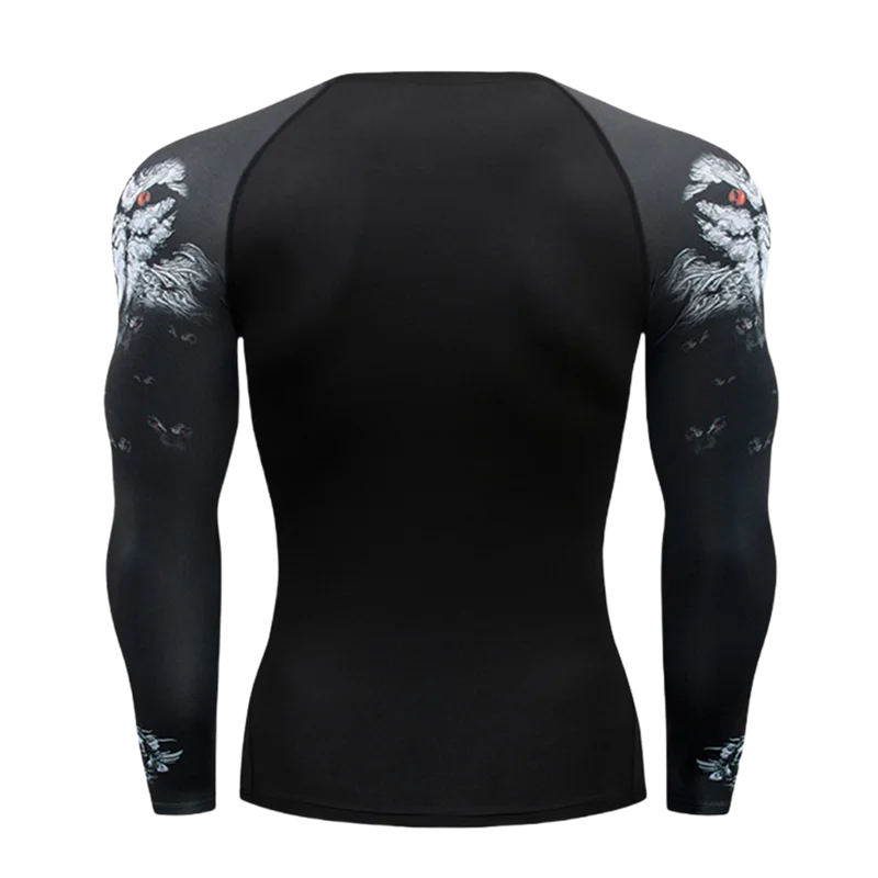Apex Ritual – MMA Long Sleeve Rashguard – BJJ Muay Thai Compression Shirt Gym Boxing Jersey