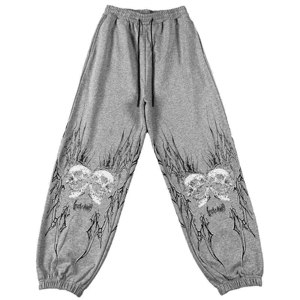 Apex Ritual – Men's Dark Print Casual Jogger Pants – Street Hip Hop Elastic Waist Training Trousers