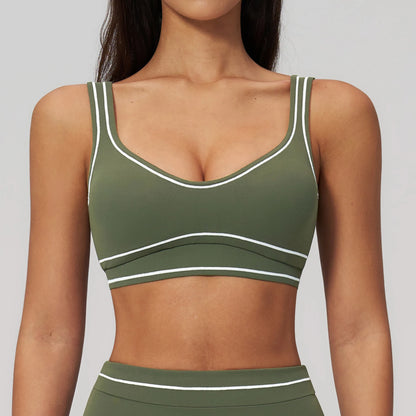 Apex Ritual – Breathable Sports Bra Women – Shockproof Push Up Gym Crop Top Summer Yoga Bra