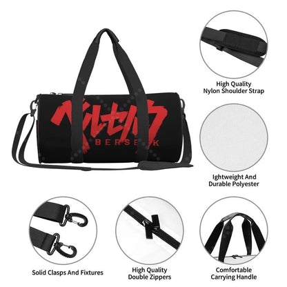 Apex Ritual – Anime Print Round Duffel Bag – Durable Outdoor Yoga Fitness & Travel Duffle Bag
