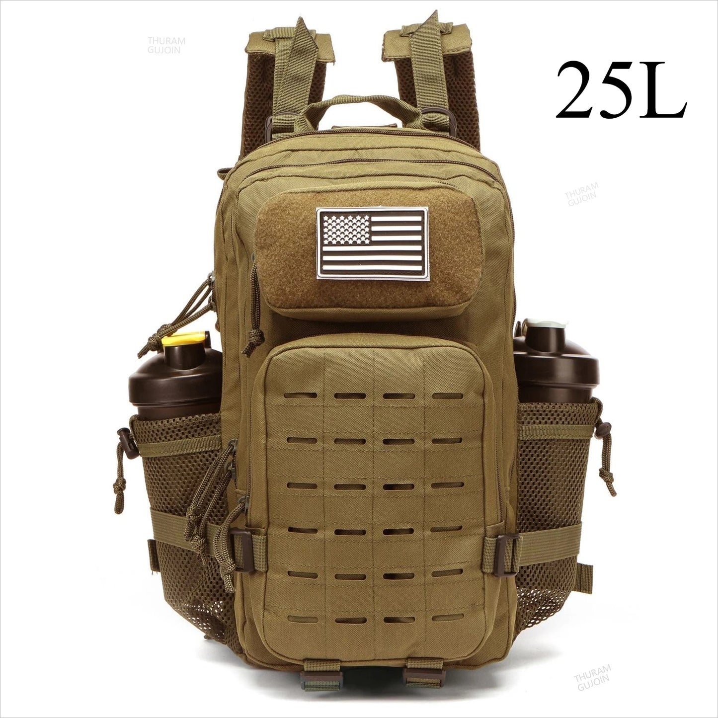 Apex Ritual – Tactical Molle Hunting Backpack 25L/50L – EDC Gym & Outdoor Hiking Rucksack with Bottle Holders