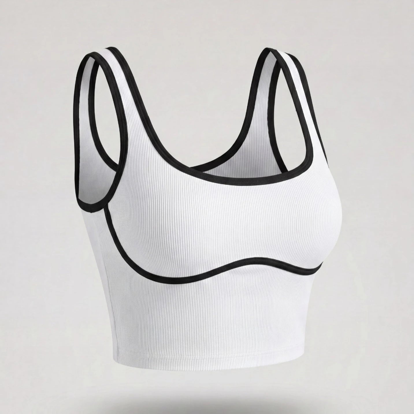Apex Ritual – Color Blocking Sports Vest Women – No-Wire Push Up Fitness Bra