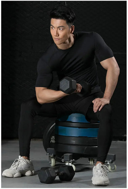 Apex Ritual Men's Compression Shirt – Quick-Dry Rash Guard Training Top