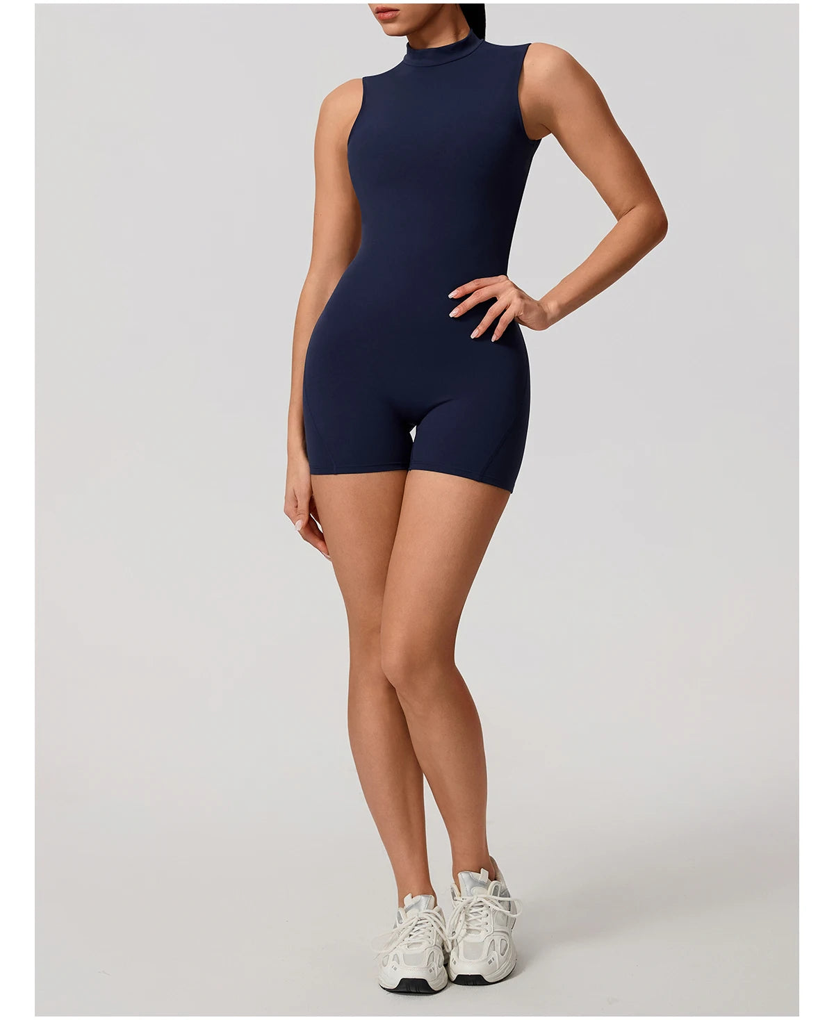 Apex Ritual – Sleeveless Yoga Bodysuit Women – High Stretch Push Up Fitness Jumpsuit