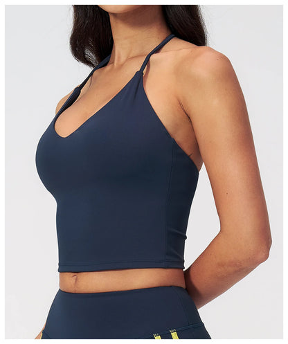 Apex Ritual – Yoga Tank Top Summer Women Deep-V – Fitness Shockproof Push Up Running Vest
