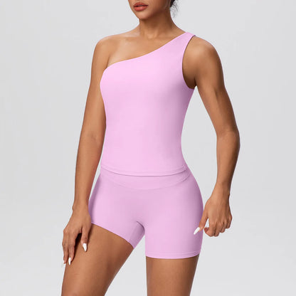 Apex Ritual Women's 2-Piece Sports Set – Push-Up Bra & Shorts