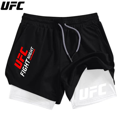 Apex Ritual – Men's 2-in-1 Fitness Running Shorts – Compression Lining with Phone Bag & Towel Ring