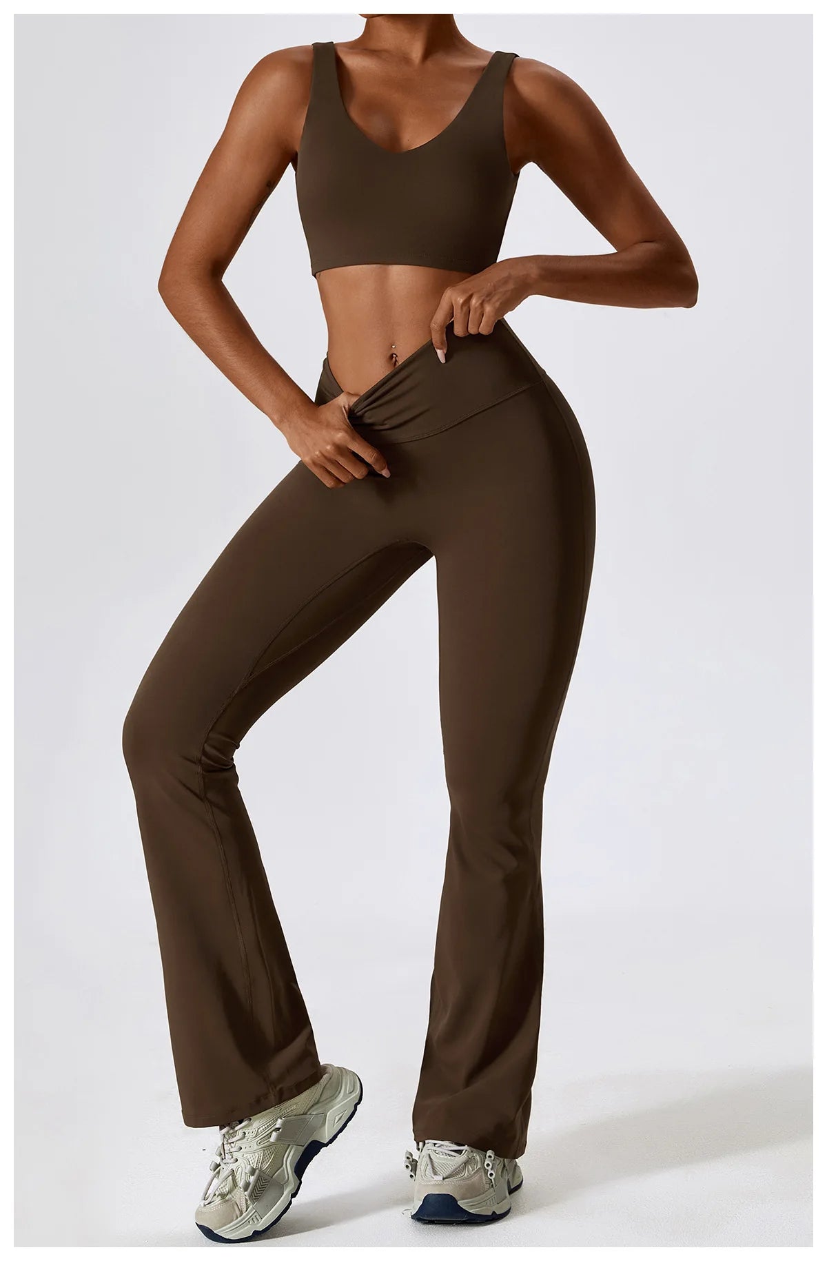 Apex Ritual – Yoga Set 2PCS Seamless Women Sportswear – Gym Legging Fitness Bra Crop Top