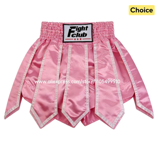 Apex Ritual – Women's Muay Thai Fight Shorts – Pink Gladiator Competition Kickboxing Pants