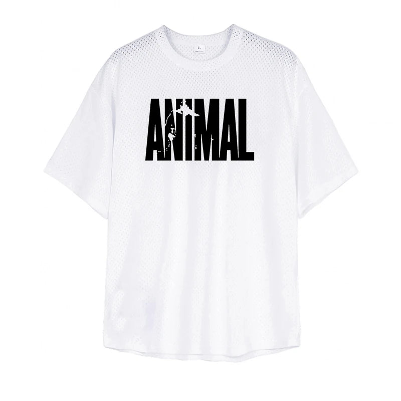 Apex Ritual – Men's Oversized Mesh Gym T-Shirt – Quick-Dry Training & Running Tee