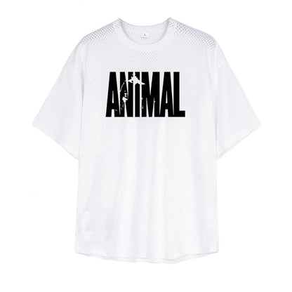 Apex Ritual – Men's Oversized Mesh Gym T-Shirt – Quick-Dry Training & Running Tee