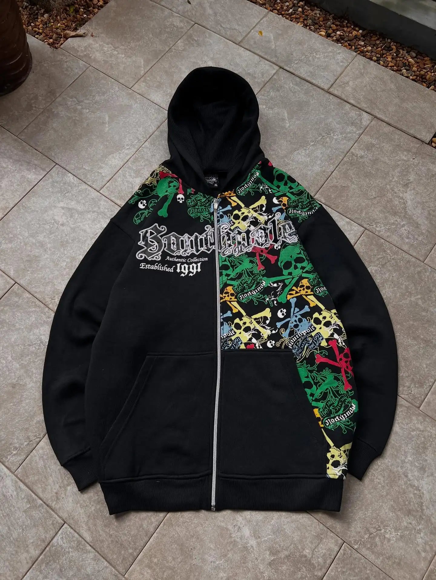 Apex Ritual – Explosions Y2K Hooded Sweater Men – American Retro Hip-Hop Graffiti Unisex Zipper Hoodie