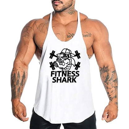 Apex Ritual – Men's Y-Back Suspender Gym Tank – Cotton Breathable Bodybuilding Vest