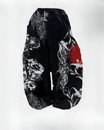 Apex Ritual Y2K Streetwear Joggers – Loose-Fit Wide-Leg Training Pants