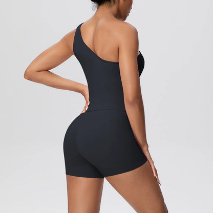 Apex Ritual Women's 2-Piece Sports Set – Push-Up Bra & Shorts
