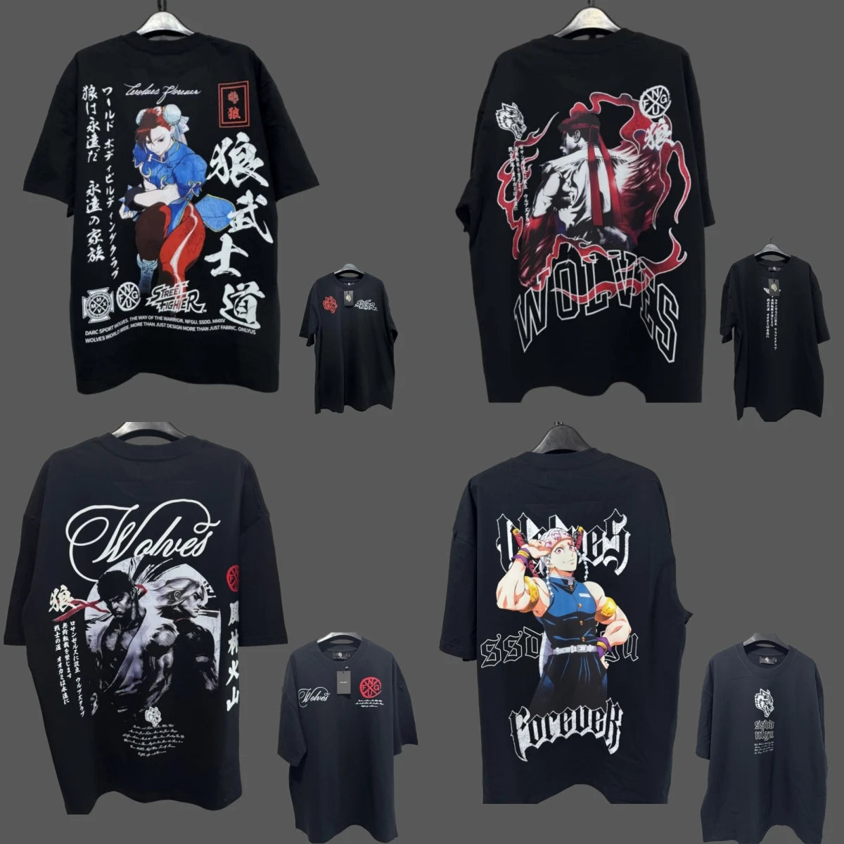 Apex Ritual – Anime Print Men's Crewneck T-Shirt – Loose Casual Fitness Training Cotton Tee