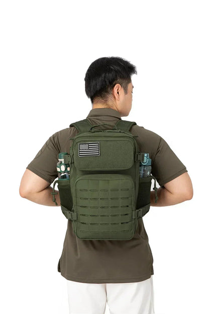 Apex Ritual – Tactical Molle Backpack 25L/45L – Military-Style Gym & Outdoor Hiking Rucksack