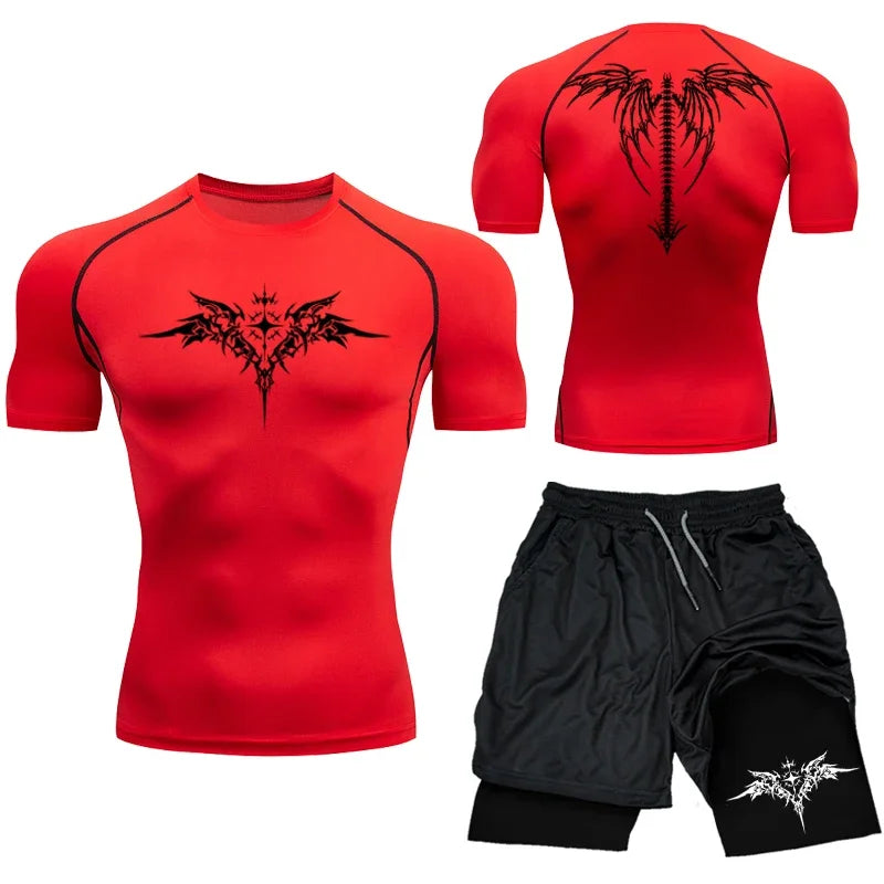 Apex Ritual MMA Compression Set – Quick-Dry Rashguard & Shorts for Combat Training